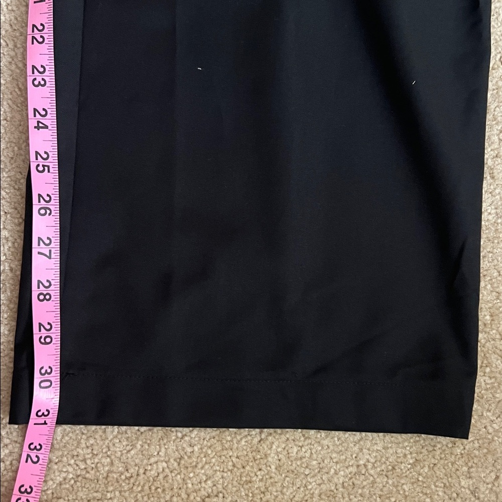 Commense Black Wide-Leg High-Waist Pants with Contrast White Waistband - Picture 7 of 8